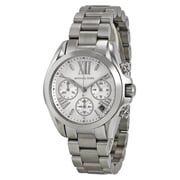 Michael Kors Bradshaw Chronograph Silver Dial Stainless Steel Ladies Watch