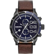 Diesel DZ4312 Double Down Blue Dial Brown Leather MEns Watch