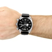 Diesel DZ4341 Overflow Black Dial Black Leather Mens Watch