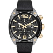 Diesel DZ4375 Overflow Burnished leather Black Mens Watch