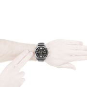 Diesel DZ4375 Overflow Burnished leather Black Mens Watch