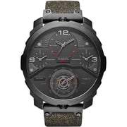 Diesel DZ7358 Machinus 4 Timezone Dial Black Fabric Strap Mens Watch