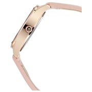 Titan Pink Dial Pink Leather Strap Watch For Ladies
