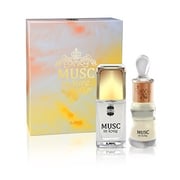 عطر أجمل مسك إن لاف للجنسين أو دي بارفان 14 مل + زيت عطر مُركََز 12 مل