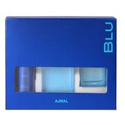 Ajmal Blu Gift Set For Men (BLU 90ml Cologne + BLU 200ml Deodorant + BLU Spray 90ml EDP)