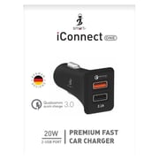 Smart iConnect Premium Car Charger - Black