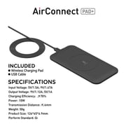 Smart Air Connect Wireless Charging Pad 10W - Black