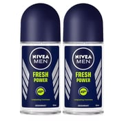 Nivea Men Deo Roll On Fresh Power 50ml Twin Pack