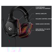 Logitech 981000757 G332 Gaming Headset Black/Red