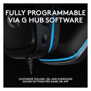 Logitech G432 7.1 Surround Sound Wired Gaming Headset Black 981-000770
