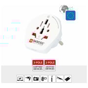 Skross World To Europe Country Travel Adapter White