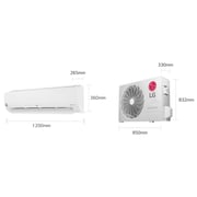 LG Split Air Conditioner 2.5 Ton I34TKF, 65℃ Tropical inverter compressor, Faster cooling, More Energy saving