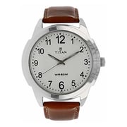 Titan 1585SL07 White Dial Analog Watch for Men