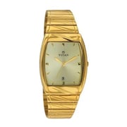 Titan 9315YM02 Champagne Dial Analog Watch with Date Function for Men