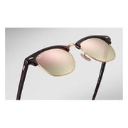 RayBan RB3016 990/7O Unisex ClubMaster Pink Lens Sunglasses