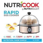 NutriCook Rapid Egg Cooker: 7 Egg Capacity Electric Egg Cooker for