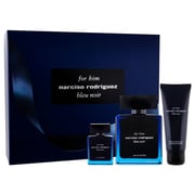 Narciso Rodriguez Gift Set For Men (Bleu Noir 100ml EDP + 10ml Mini EDP + 75ml Shower Gel)