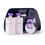 Bvlgari Omnia Amethyste Gift Set For Women (Omnia Amethyste EDT 65ml + 75ml Body Lotion + 75ml Body Lotion + Pouch)