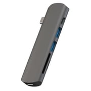 Addicted AD005SI 6 Port Type C USB Hub Grey
