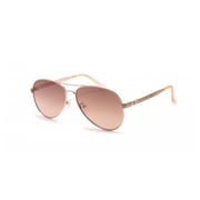 Guess GU7501-28F-62 Women's Sunglass Shiny Rose Gold Metal