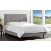 Skyline - Tufted Bed Queen without Mattress Grey