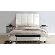 Luxurious Classic High-Profile Upholstered Bed Super King without Mattress Beige