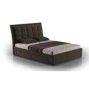 Four-Drawer Storage Bed King without Mattress Charcoal Grey