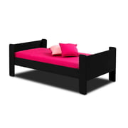 Wooden Base Single Bed Single Bed Without Mattress Black