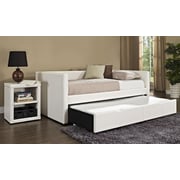 Lindsey Twin Daybeds with Trundle Beds with Mattresses in Choice of Colour Day Bed White