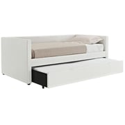 Lindsey Twin Daybeds with Trundle Beds with Mattresses in Choice of Colour Day Bed White