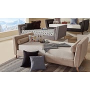 Modern SofaBed SofaBed Frame With Mattress Charcoal Grey