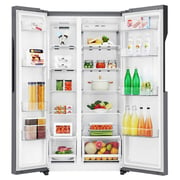 LG Refrigerator Side By Side Fridge 679 Litres GRB257KQDV Mega Capacity Inverter Linear Compressor Smart Diagnosis