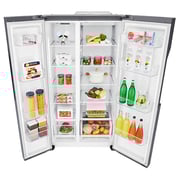 LG Refrigerator Side By Side Fridge 679 Litres GRB257KQDV Mega Capacity Inverter Linear Compressor Smart Diagnosis