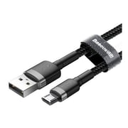 Baseus Cafule Micro USB Cable 2.4A 1m - Grey/Black