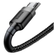 Baseus Cafule Micro USB Cable 2.4A 1m - Grey/Black