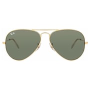 RayBan RB3025-L0205-58 Aviator Gold Unisex Sunglasses