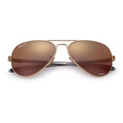 RayBan RB8317CH-001/6B Chromance New Aviator Gold Polarized U Sunglasses
