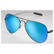 RayBan RB8317CH-029/A1 Chromance New Aviator Gunmetal Polarized Unisex Sunglasses