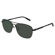 MontBlanc MB0026-007-60 Full Rimmed New Sunglasses Unisex Black