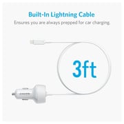 Anker PowerDrive 2 Elite Car Charger With Lightning Connector - White