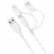 Anker Powerline ii USB-A To 3 In 1 Charging Cable - White