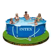 Buy Intex 10ft x 30inch Metal Frame Pool Set Online in UAE Sharaf DG