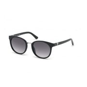 Guess Shiny Black / Gradient Smoke Injected Women's Sunglasses