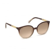 Swarovski SK0149H-48G-56 Women's Sunglasses Shiny Dark Brown/Brown Mirror
