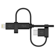 Belkin Universal Cable with Micro-USB, USB Type-C, & Lightning Adapters 1.2m