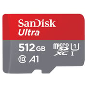 بطاقة ذاكرة من سانديسك ألترا A1 مايكرو SDXC سعة 512 جيجابايت SDSQUAR512GGN6MN