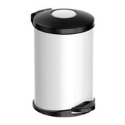 Meliconi Opera 14L Pedal Bin With Plastic Inner Pail Matte Black/White