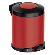 Meliconi Opera 5L Pedal Bin With Plastic Inner Pail Matte Red