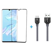 Maxguard Tempered Glass Screen Protector for Huawei P30 Pro + Type-C Cable