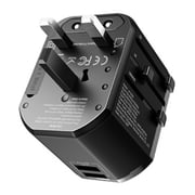 Rock BP-RCC Multi-Universal Travel Adapter + 3 in 1 Cable Black